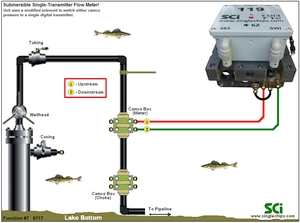 Function #7 CDi3s.FTe, CorvetteI in a 1-TR digital submersible flow meter application.