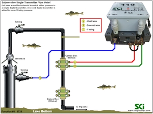 Function #1 CDi3s.FTe, CorvetteI in a 3-TR digital submersible flow meter application.